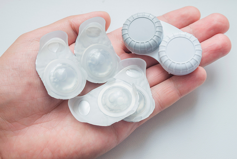 Disposable contact lenses